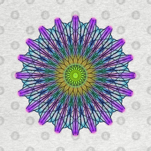 Vector Art Circle Pattern In Lime Purple Blue by taiche